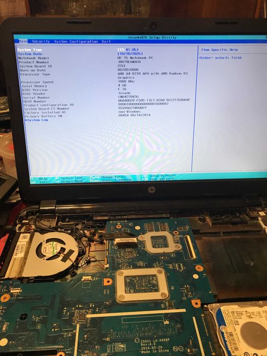 Материнская плата LA-A996P для ноутбука HP