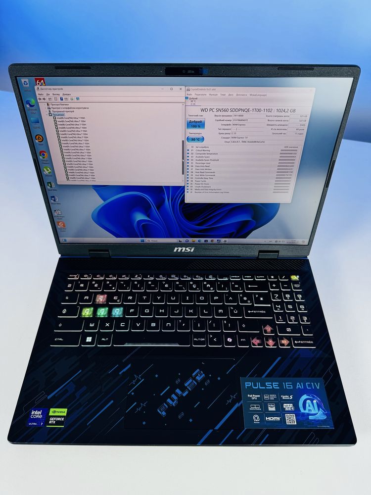 MSI Pulse 16 AI C1VGKG (C1VGKG-011XRO) 1 шт. NEW!
