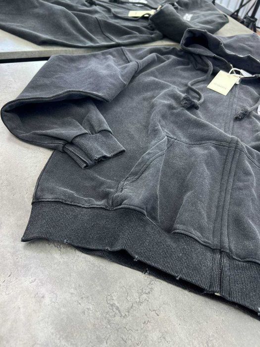 Кофта на молнии Vetements свитшот Ветмо худи с принтом оверсайз sg295