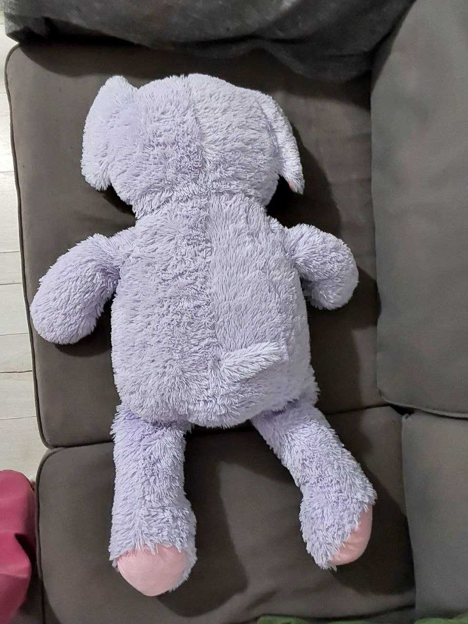 Bicho de pelúcia grande elefante roxo de peluche para crianças