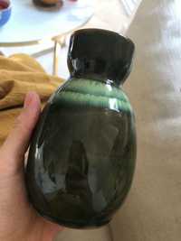 Wazon ceramiczny butelkowa zieleń