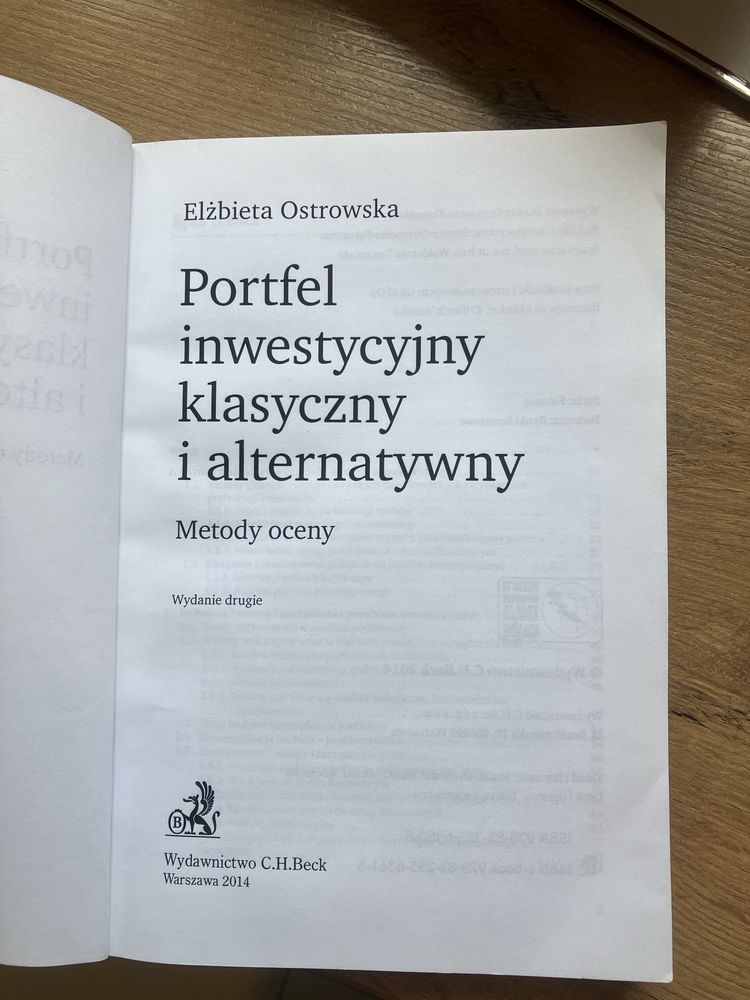 Książka portfel Inwestycyjny