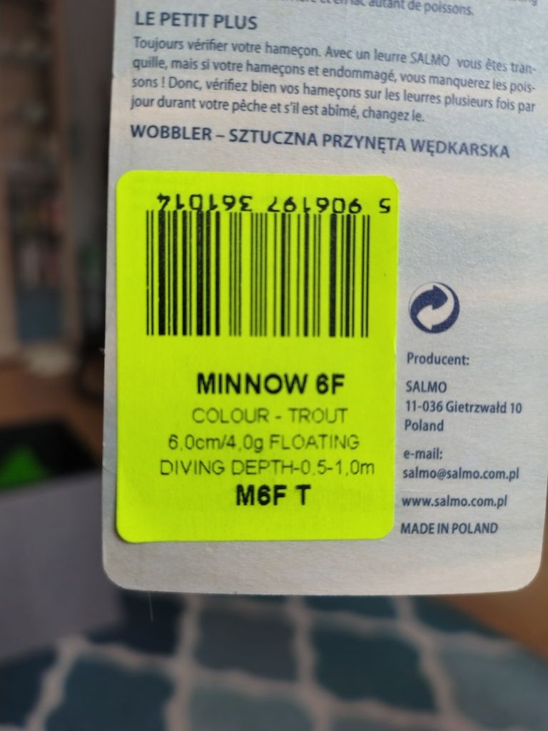 Salmo Minnow 6 f Trout