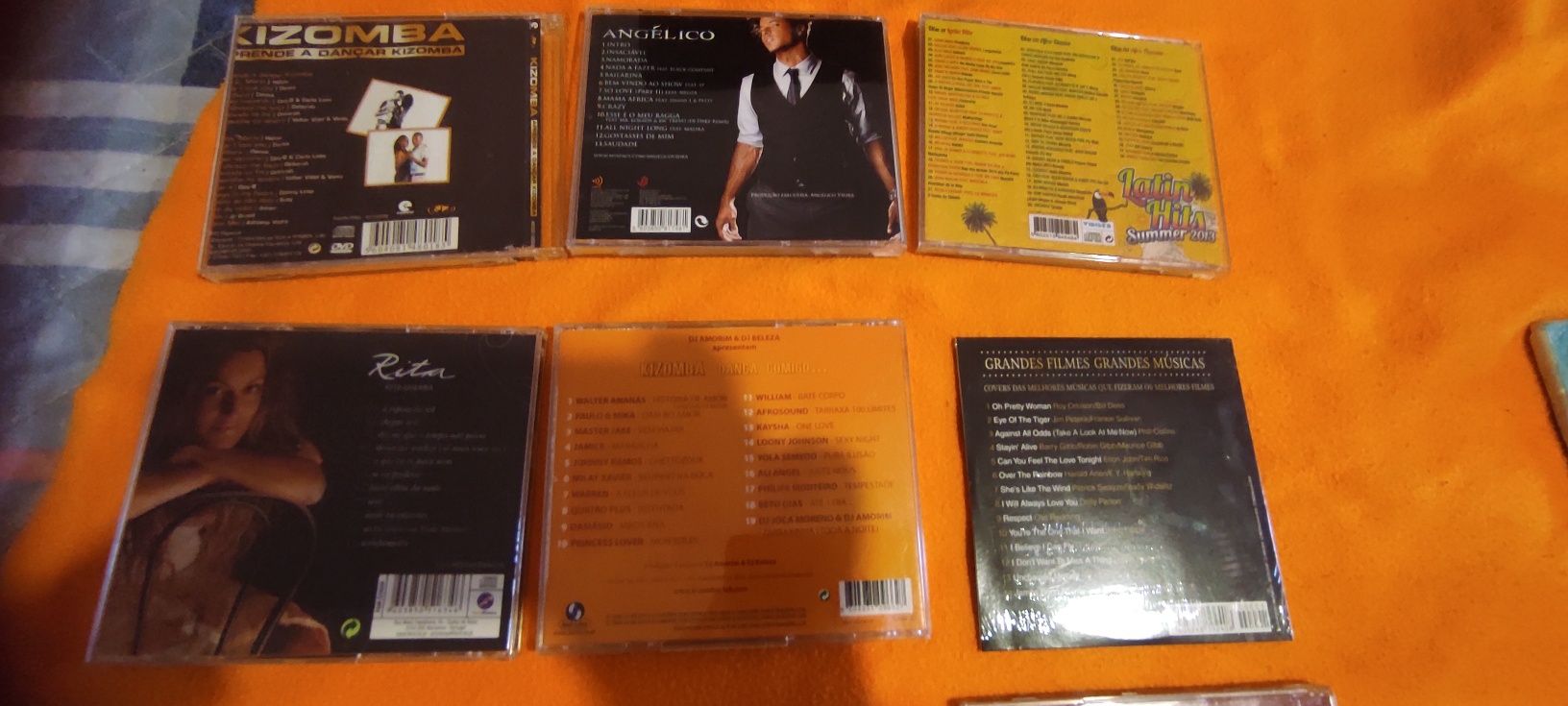 Vários cd's usados