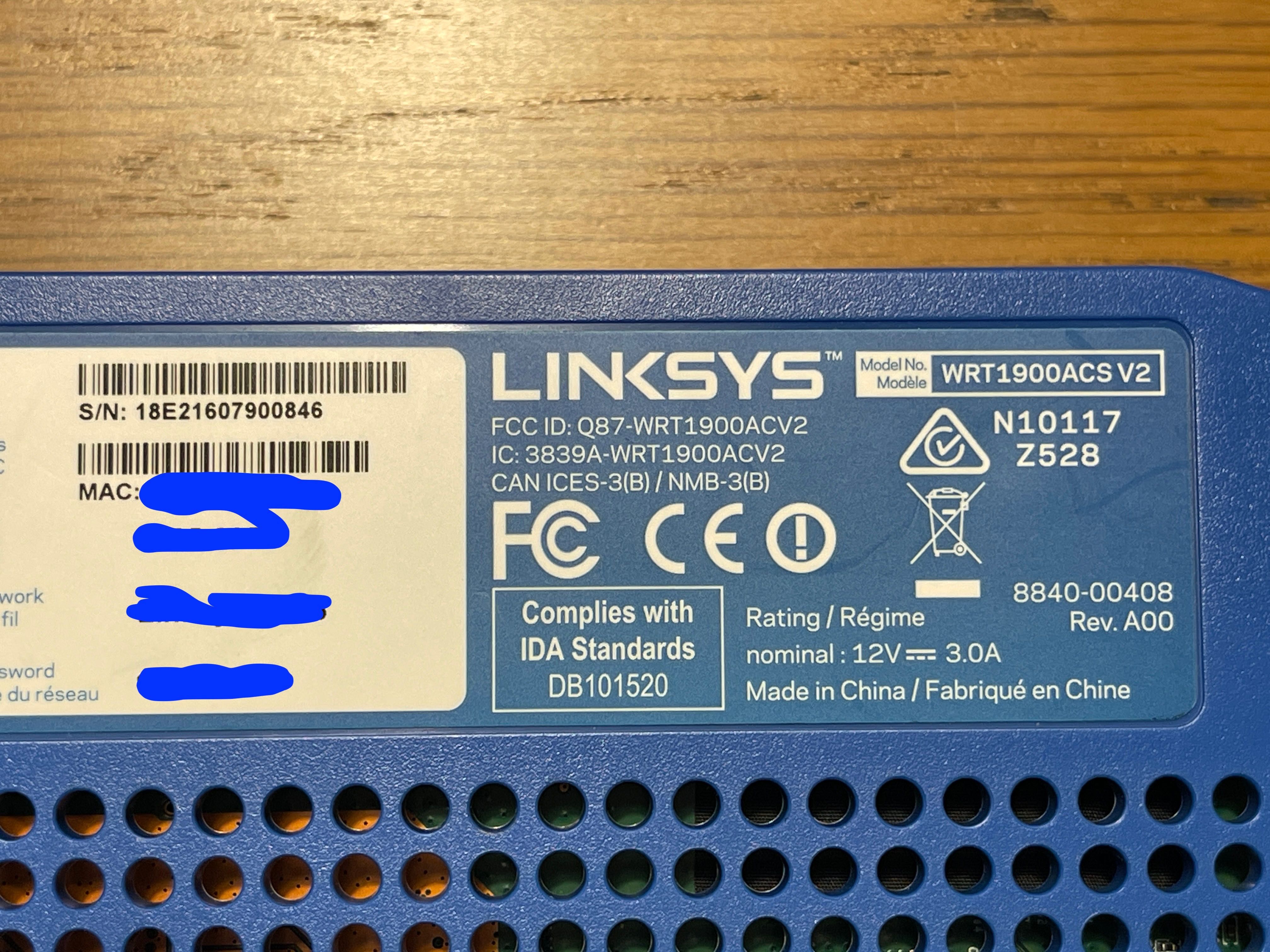 Router Linksys WRT1900ACS v2