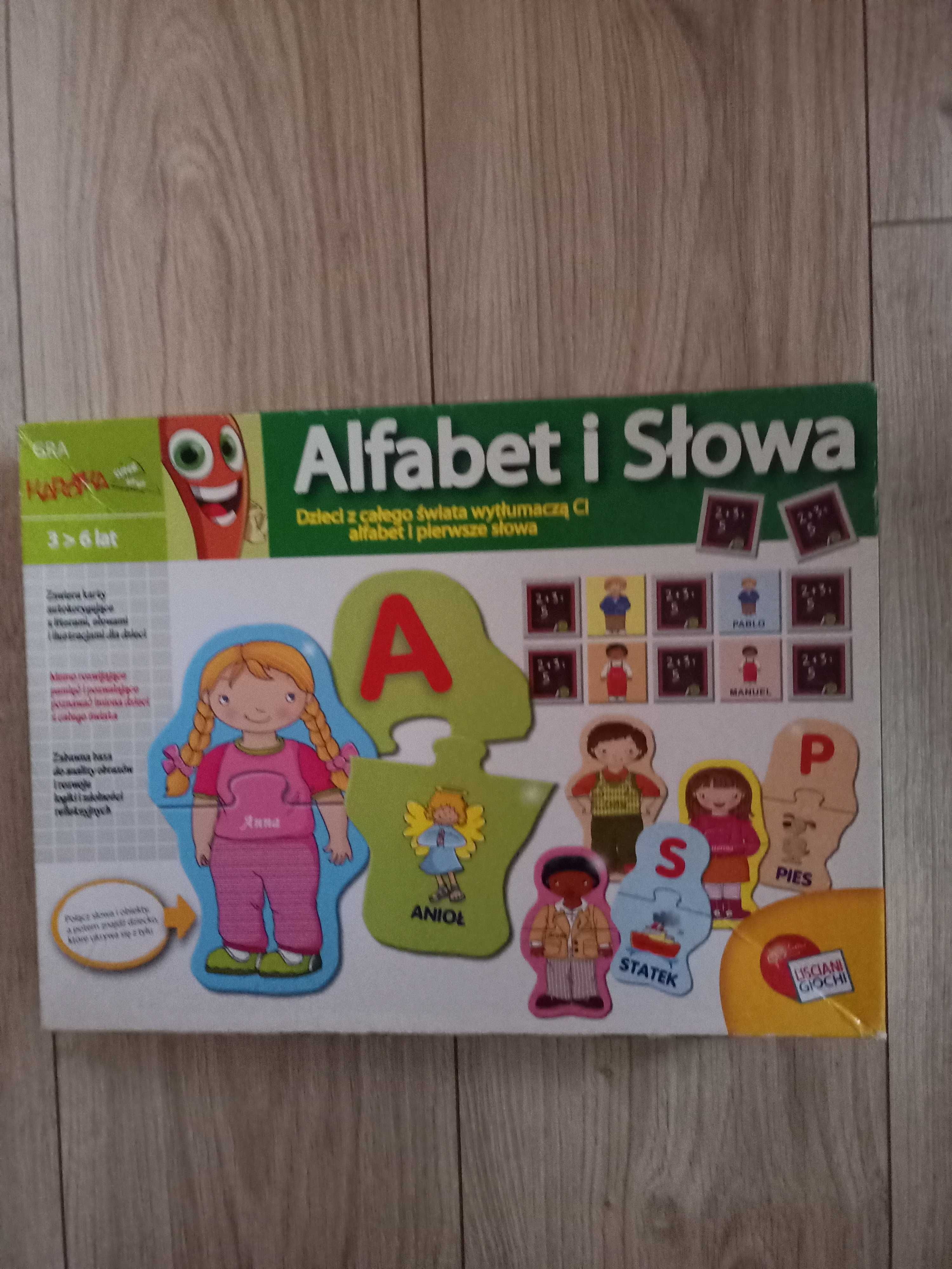 Gra, puzzle - alfabet i słowa