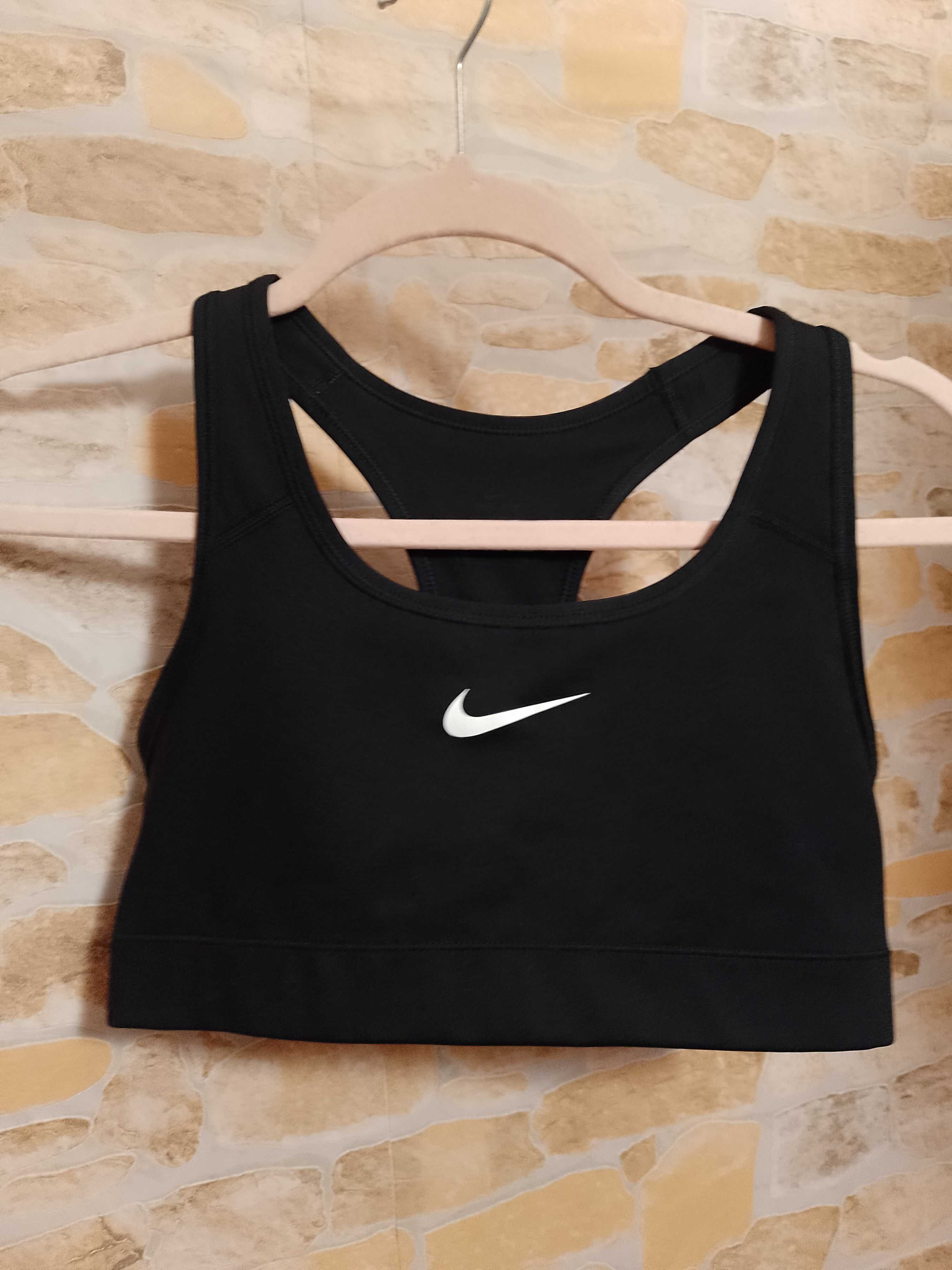 (38/M) NIKE/ Czarny top fitness z Londynu, bokserka sportowa