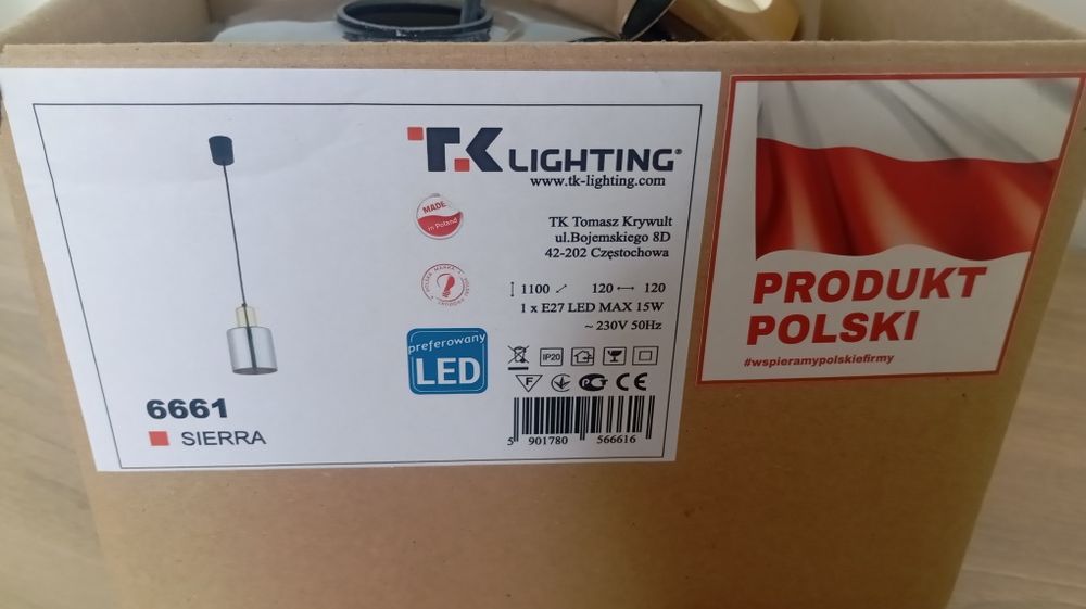 Nowa lampa wisząca portowa - polski producent