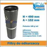 Filtr powietrza MF53014 odkurzacz Depureco Vacuums model FOX 7.5 ATEX