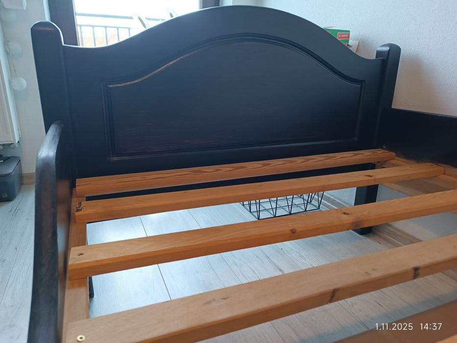 Rezerwacja na brązowe łóżko!, Łóżka sosnowe 3 szt 90x200