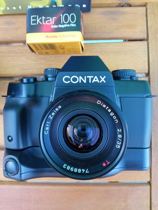 CONTAX ST Camera plus Zeiss T* Optics 35/135 - Serie 1 Vivitar !NOVO!