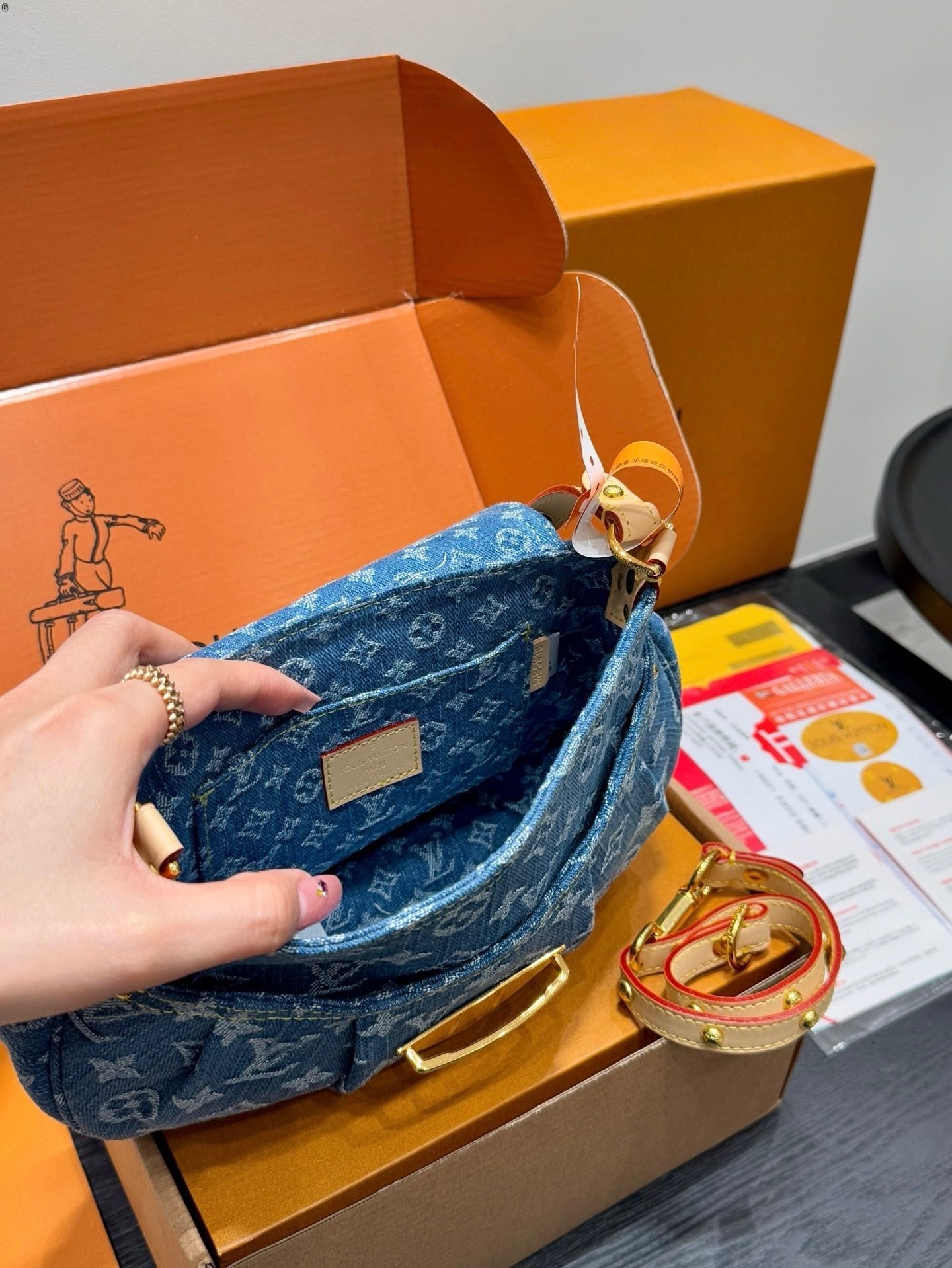 Torebka LV Louis Vuitton Denim Baggy PM