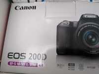 Aparat Canon EOS 200D + 2 akumulatory +torba