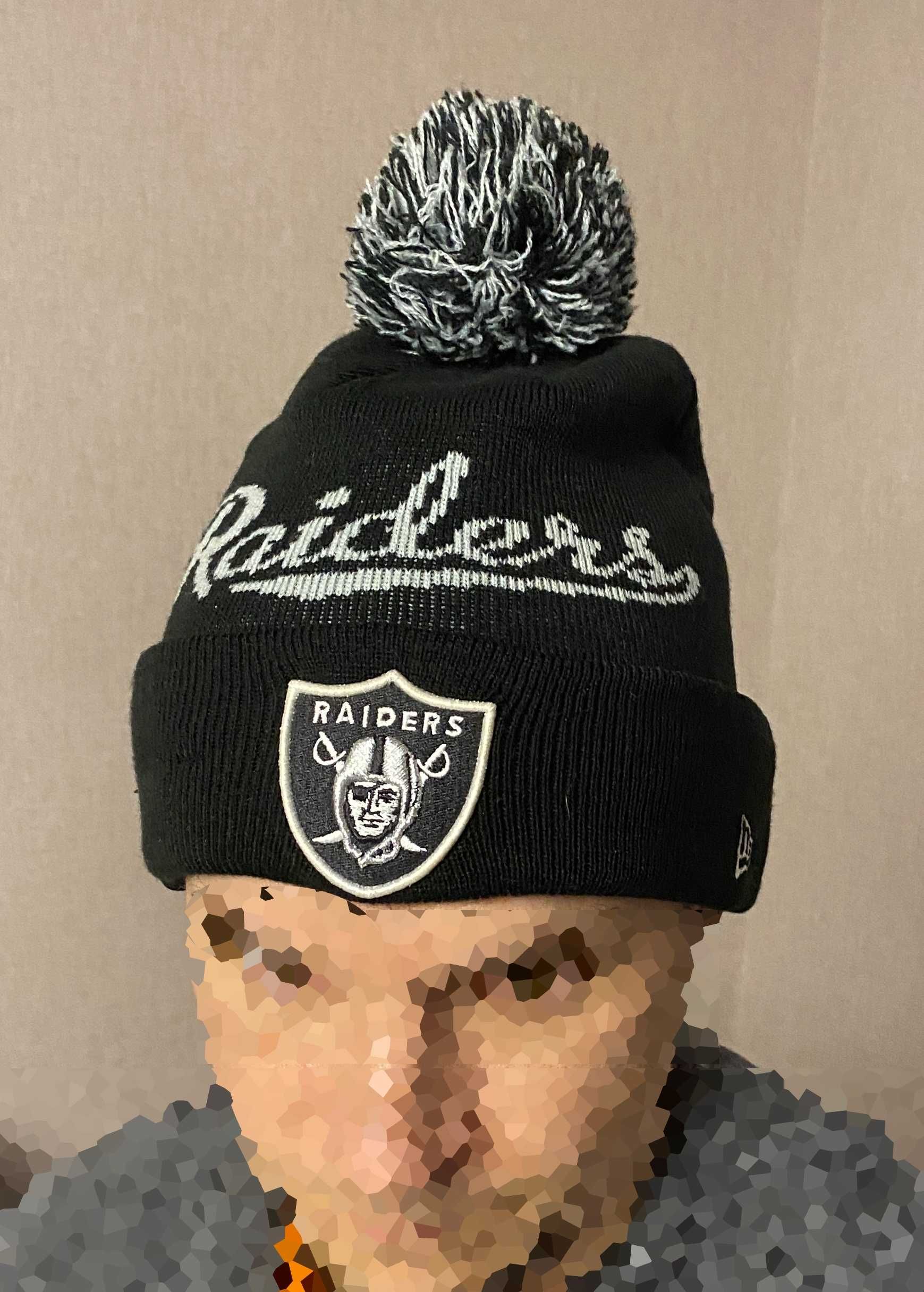 Шапка Oakland Raiders Bobble Script Knit