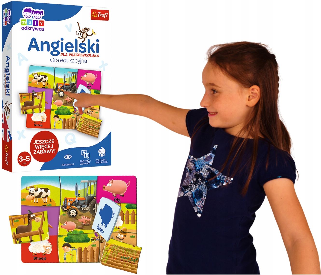 angielski dla najmłodszych, podstawy abc dla 3+ na prezent