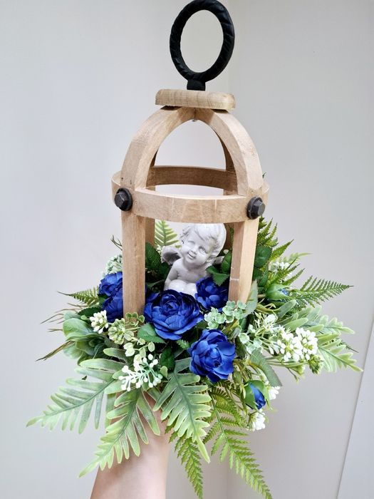 Stroik dziecięcy dekoracja na cmentarz latarnia lampion