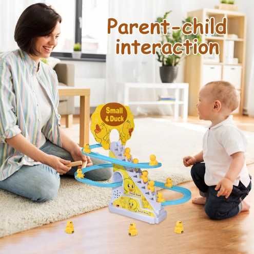 Дитяча іграшка музикальна американська гірка каченя інтерактивна