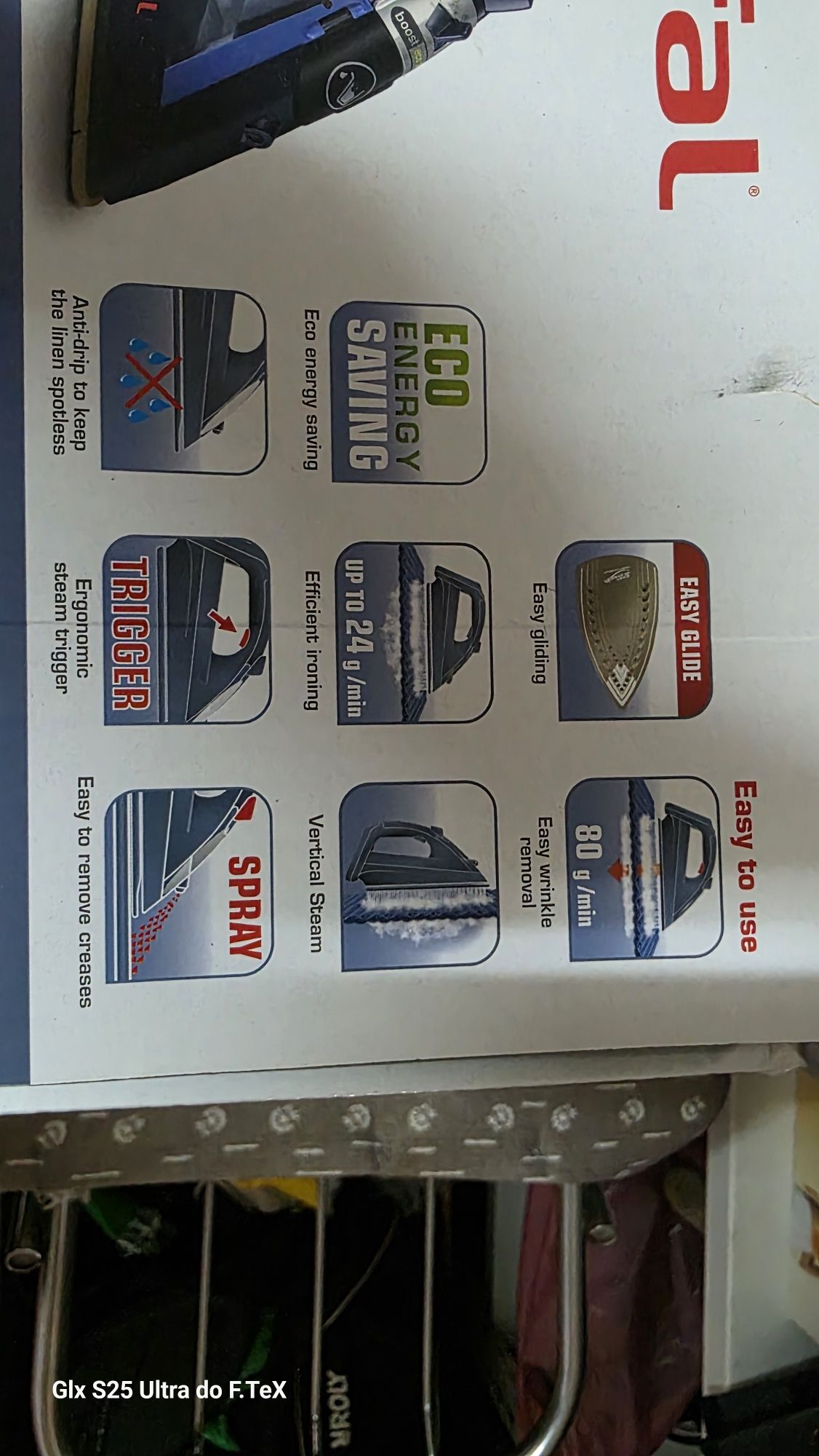 Ferro engomar tefal virtuo bom estado
