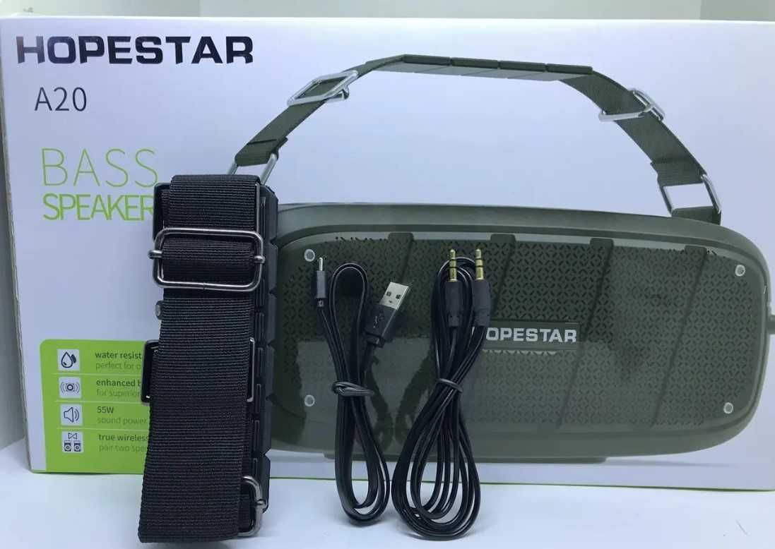 Лучшая портативная Bluetooth колонка Hopestar A20 на 55 Вт /  Bass