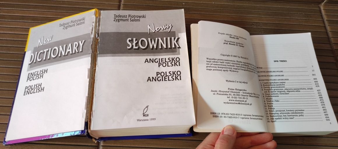 Słownik angielsko polski polsko angielski 2 sztuki