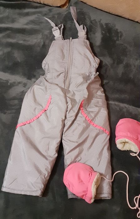 Комбинезон куртка зимняя полукомбинезон зимний конверт рукавички