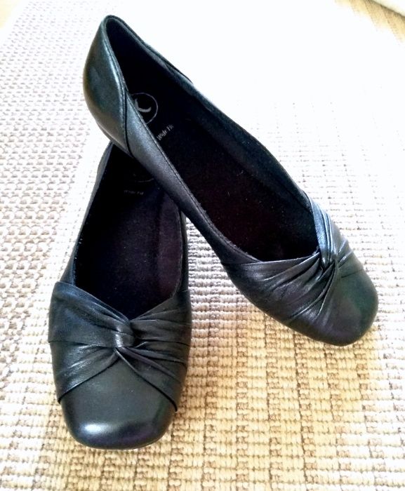 Туфли балетки лодочки Clarks кожа 37 р 24 см