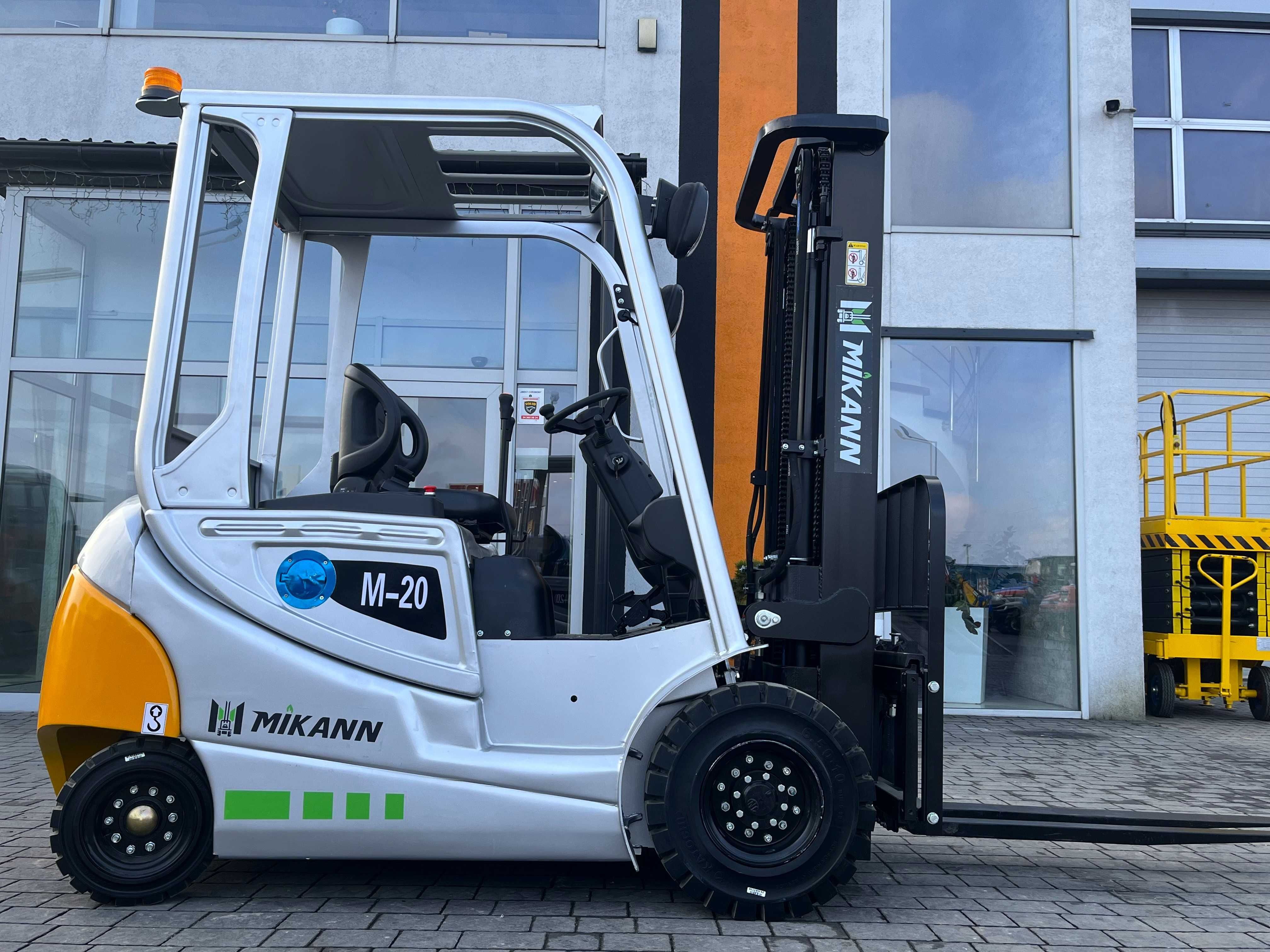 Wózek Widłowy Elektryczny 2T MIKANN, Maszt 4.5m,Triplex, Japan Trak