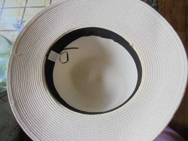 Шляпа для солнца женская белая