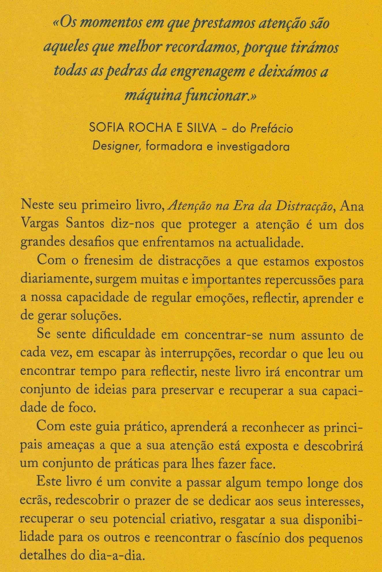 Atenção na Era da Distracção de Ana Vargas Santos [Portes Grátis]