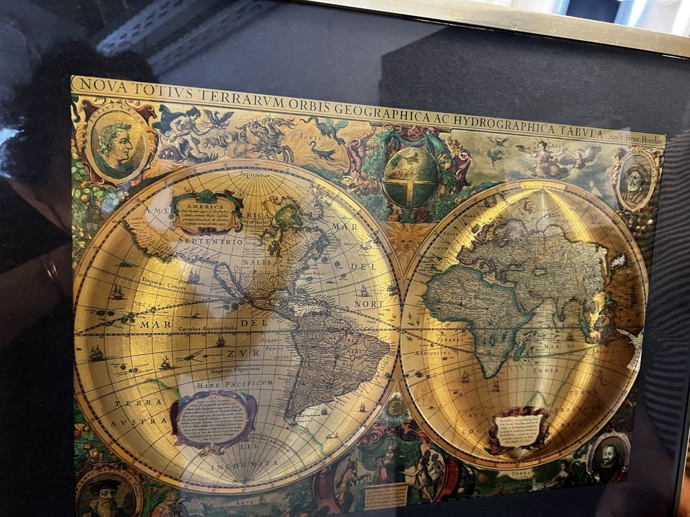 Quadro mapa mundo Impecavel