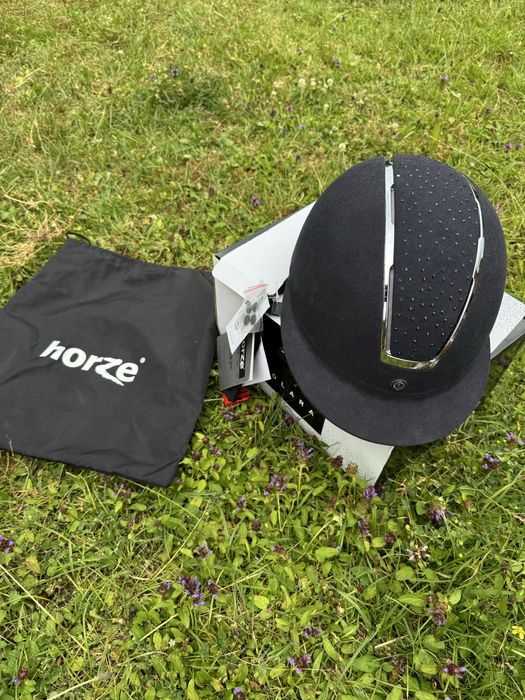 Nowy Kask jeździecki Horze dark blue jak Samshield