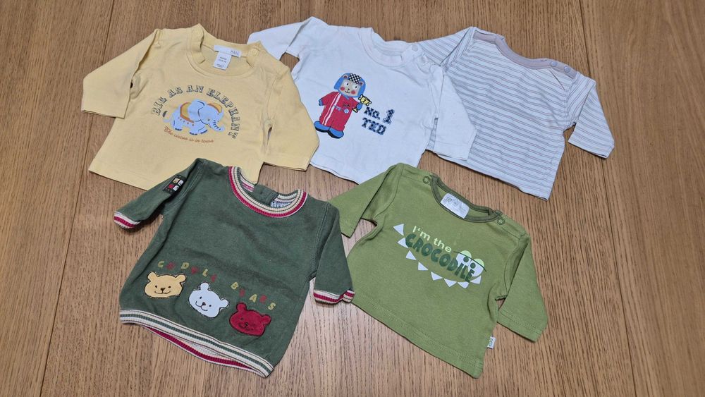 046 U koszulki nr 1 komplet 5 szt dł r h&m 50-56