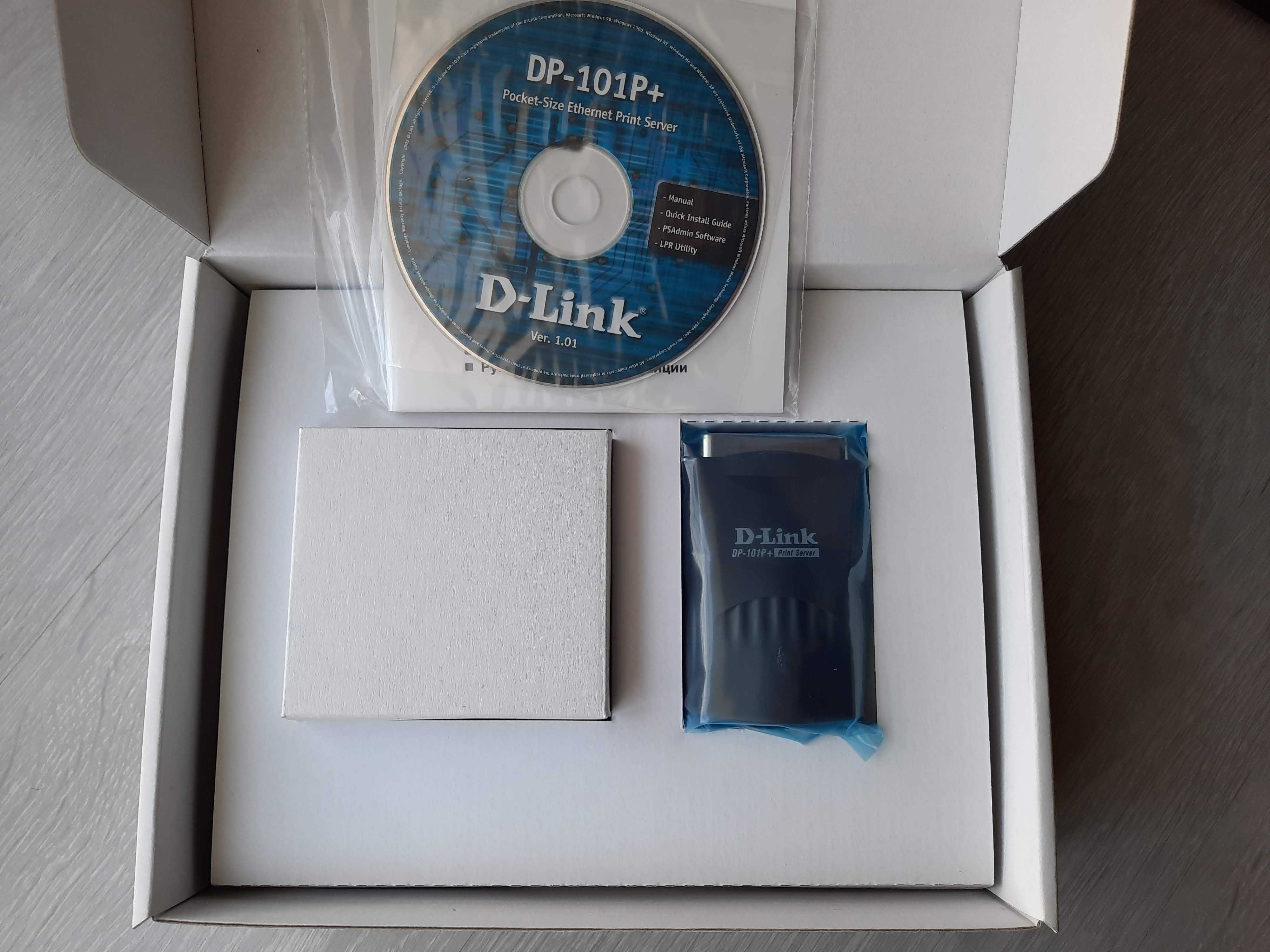 Print Server D-Link DP-101P+ (RJ-45/Porta Paralela, Centronics) (Novo)