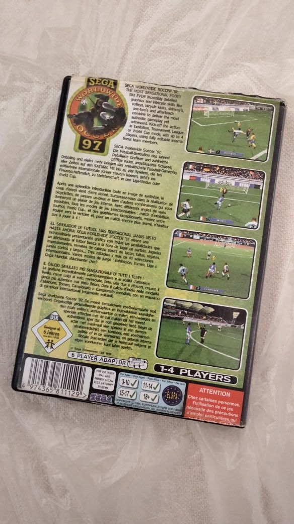 World wide Soccer 97 sega saturn