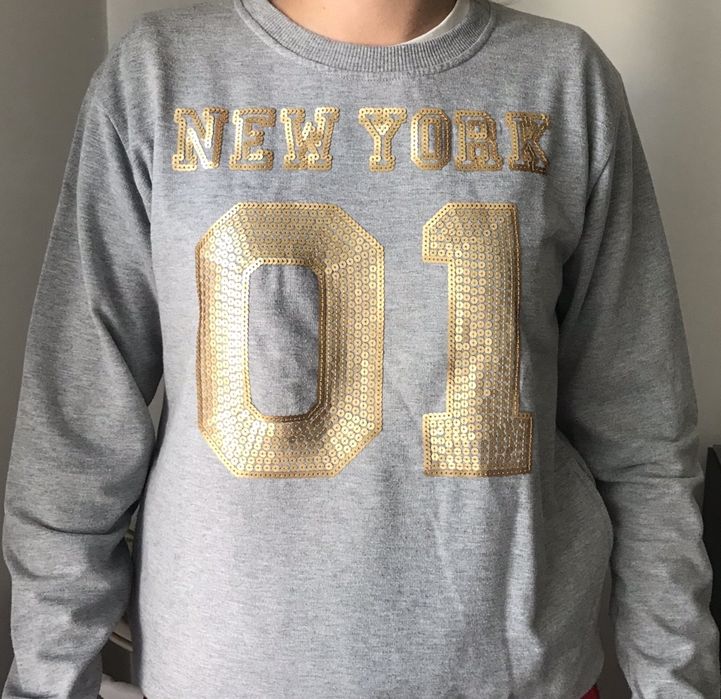 Sweat tamanho M, cinzenta “New York”