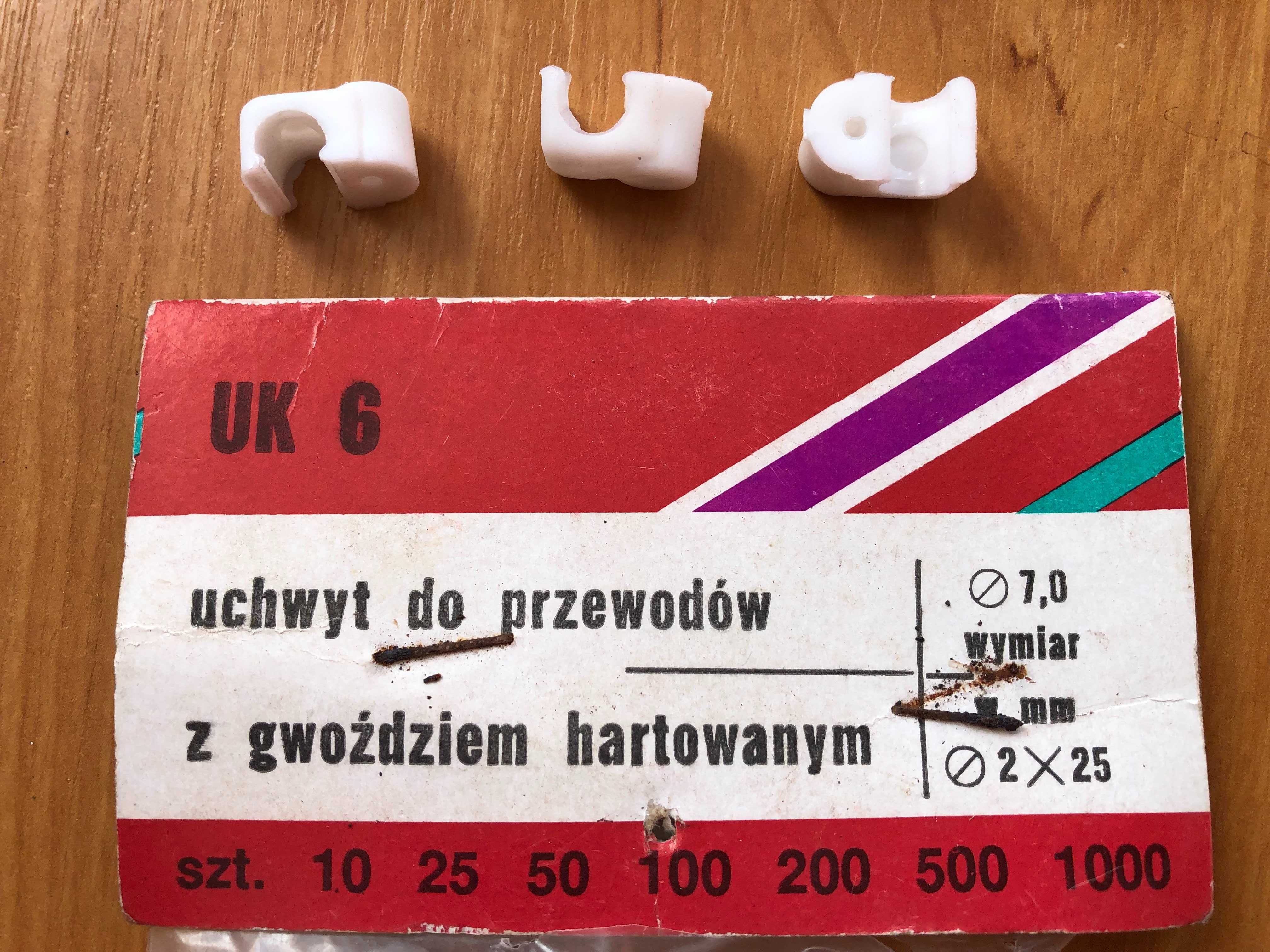 Uchwyt UK 6 do mocowania przewodów kabli max fi 6 mm