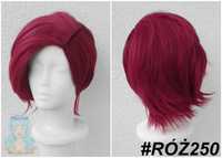 Arcane Vi LoL cosplay wig różowa peruka krótka Liga Legend