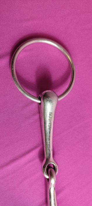 Wędzidło pojedynczo łamane pełne zwykłe - 15 cm / 19 mm (#5)