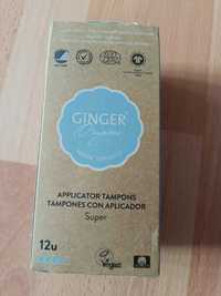 GingerOrganic Tampony z aplikatorem Super 12 szt.