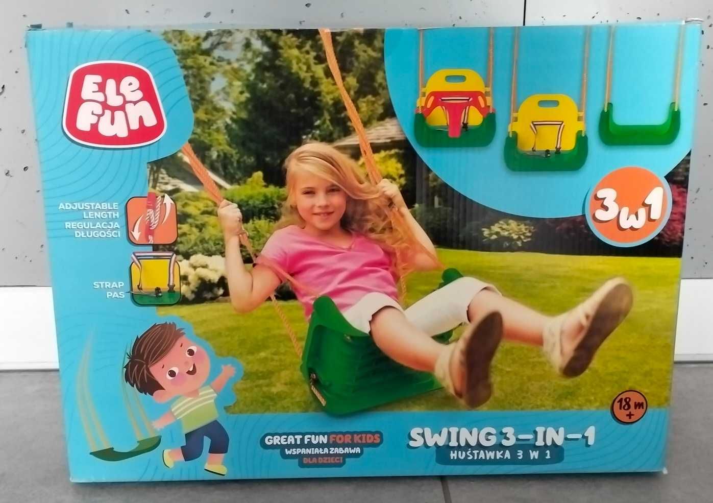 Huśtawka 3w1 Elefun