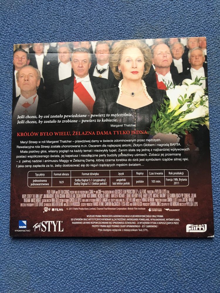 Super film na DVD Żelazna Dama Meryl Streep Thatcher