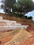 Muro em  blocos de  pedra