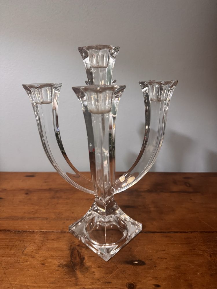 Vintage Candelabro em Cristal