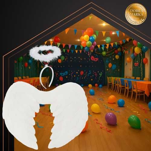 STRÓJ dla dziewczynki Przebranie aniołek kostium jasełka bal halloween