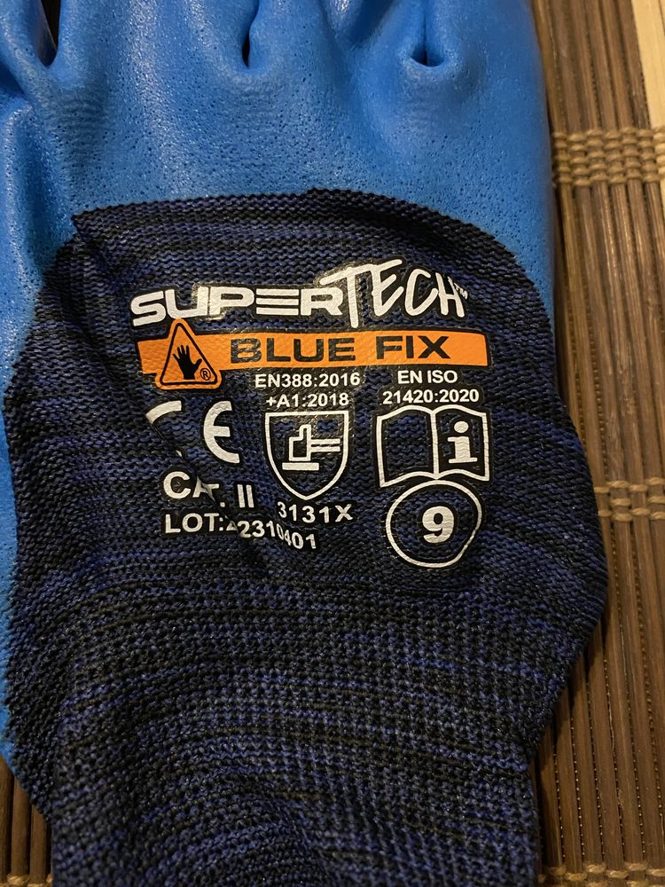 Rękawice SuperTech BLUE FIX
