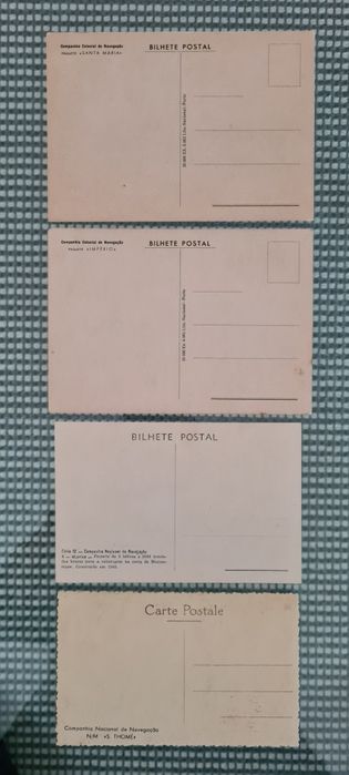 Postais Italianos (impressos em Génova). Década 70. Raros. Grimaldi.