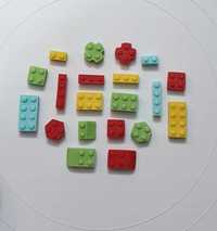 Figurka 3D Klocki Lego z cukru na tort