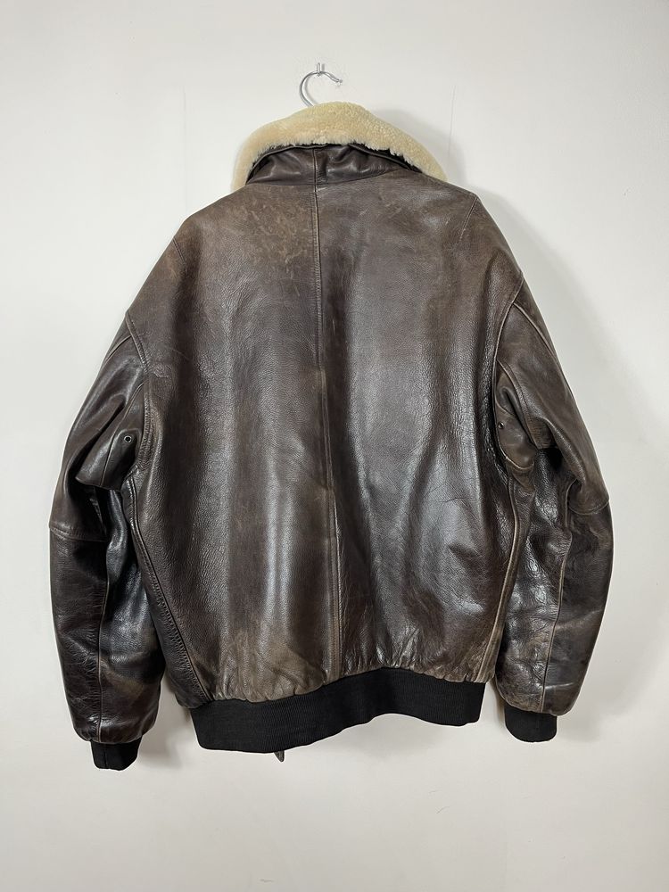 Vintage skórzana kurtka bomberka aviator Redskins