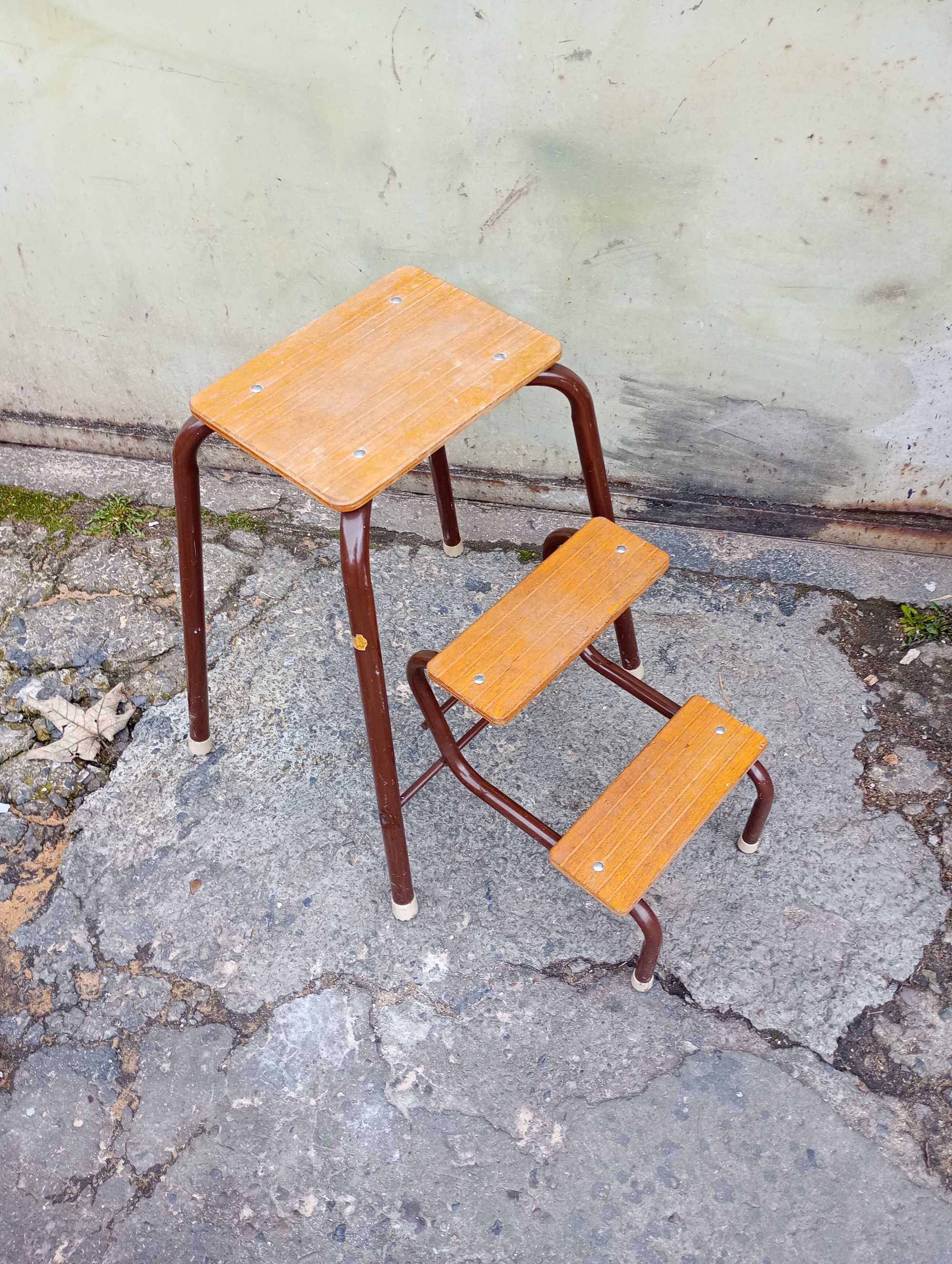 Stołek Drabinka Vintage lata 70.