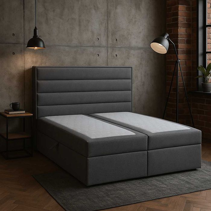 Łóżko kontynentalne Linea 160x200 materac bonell szybki czas realizacj